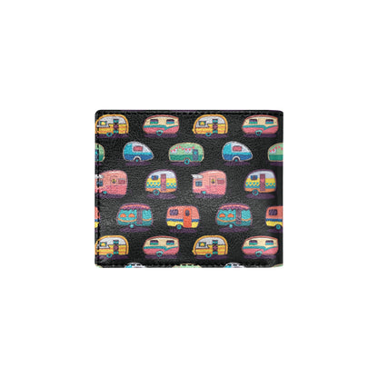 Camper Camping Pattern Men's ID Card Wallet