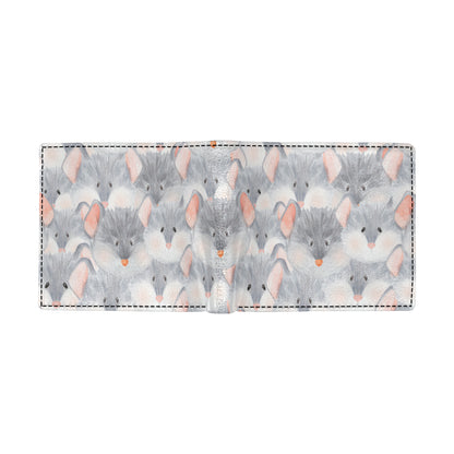 Rat Baby Pattern Print Design 02 Men's ID Card Wallet