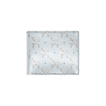 Poodle Pattern Print Design A05 Men's ID Card Wallet