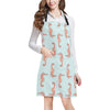 SeaHorse Pattern Print Design 01 Apron with Pocket