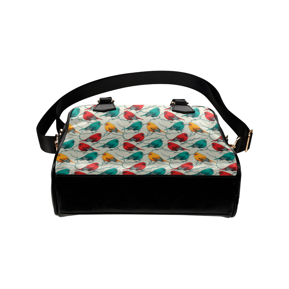 Birds Pattern Print Design 04 Shoulder Handbag