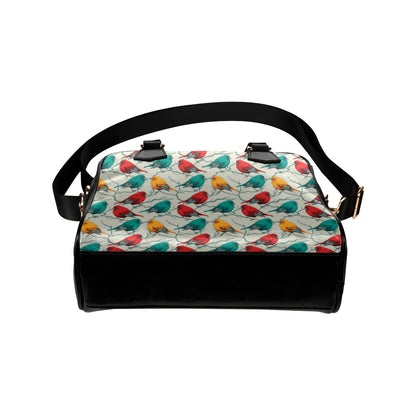 Birds Pattern Print Design 04 Shoulder Handbag