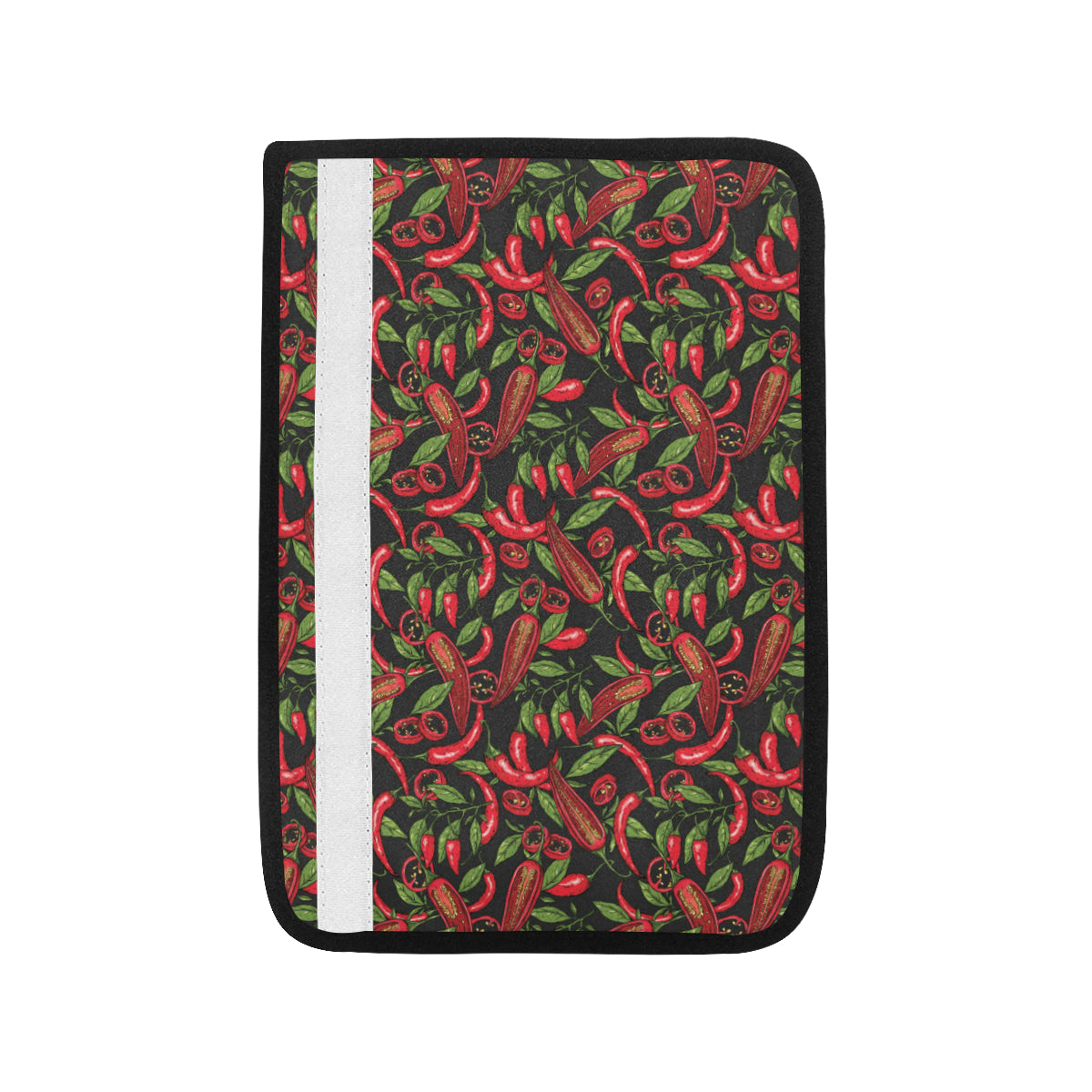 Chilli Pepper Pattern Print Design 02 Car Seat Belt Cover