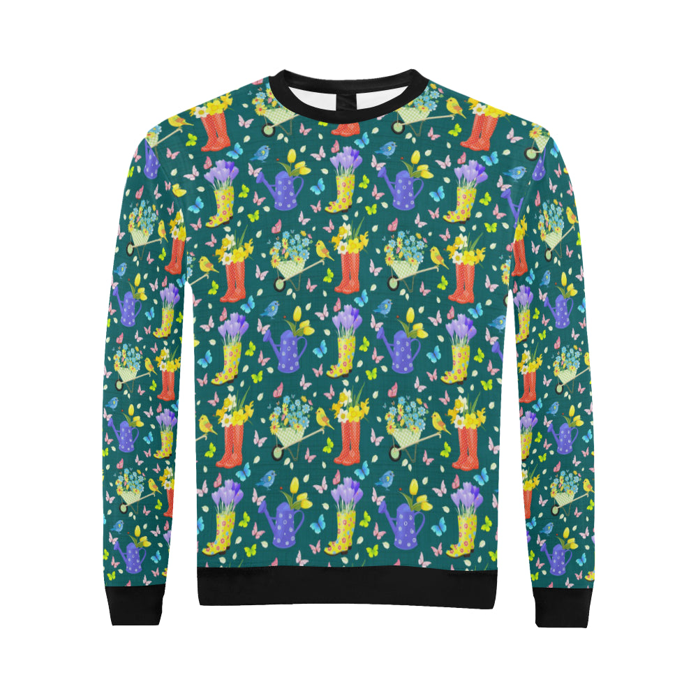 Gardening Pattern Print Design G08 Men Long Sleeve Sweatshirt