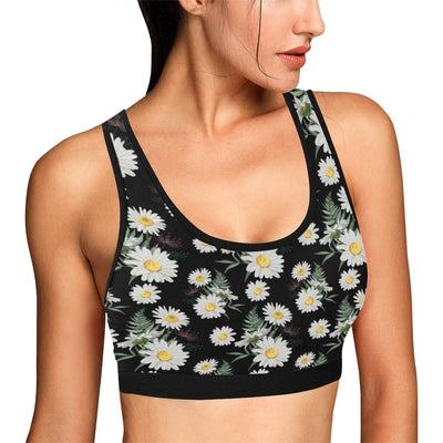 Daisy Pattern Print Design DS07 Sports Bra