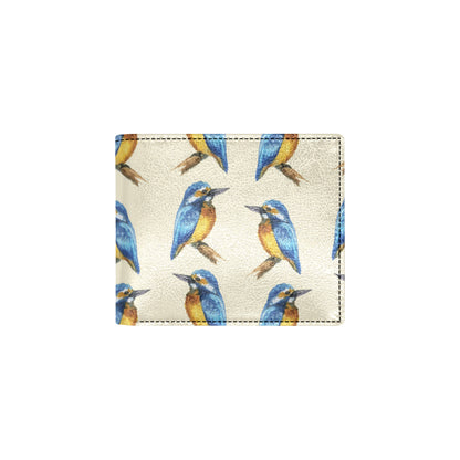 Kingfisher Pattern Print Design 01 Men's ID Card Wallet