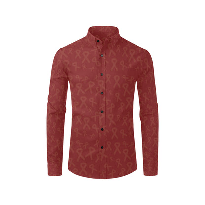 Multiple myeloma Pattern Print Design A02 Men's Long Sleeve Shirt
