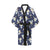 Angel Pattern Print Design 06 Women's Short Kimono