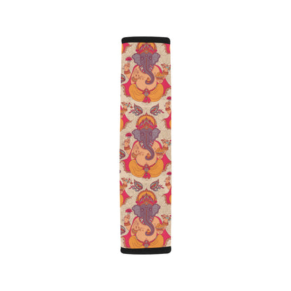 Ganesha Indian Pattern Print Design 02 Car Seat Belt Cover