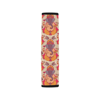 Ganesha Indian Pattern Print Design 02 Car Seat Belt Cover