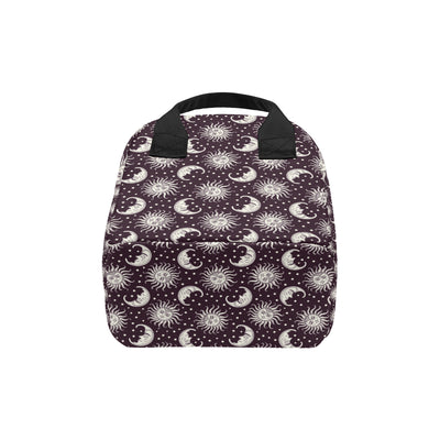 Sun Moon Face Insulated Lunch Bag