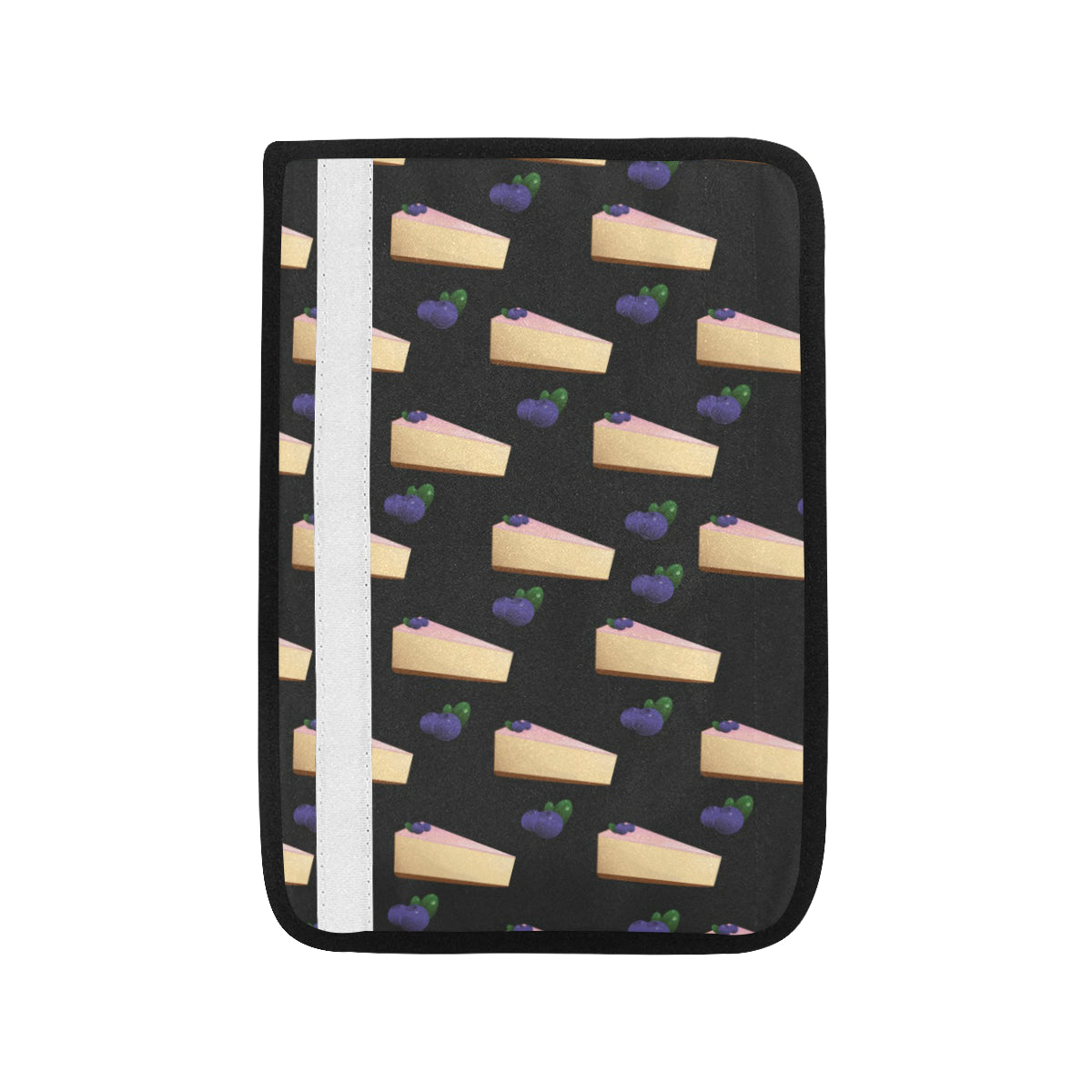 Cheesecake blueberry Pattern Print Design CK01 Car Seat Belt Cover