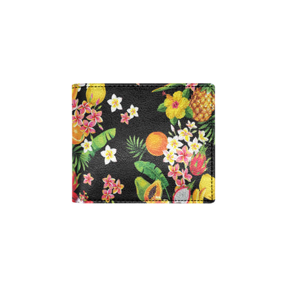Tropical Fruits Pattern Print Design TF02 Men's ID Card Wallet