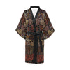 African Pattern Print Design 07 Women's Short Kimono