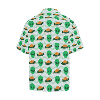 Alien UFO Pattern Print Design 04 Men's Hawaiian Shirt