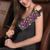 Flower Power Peace Design Print Car Seat Belt Cover