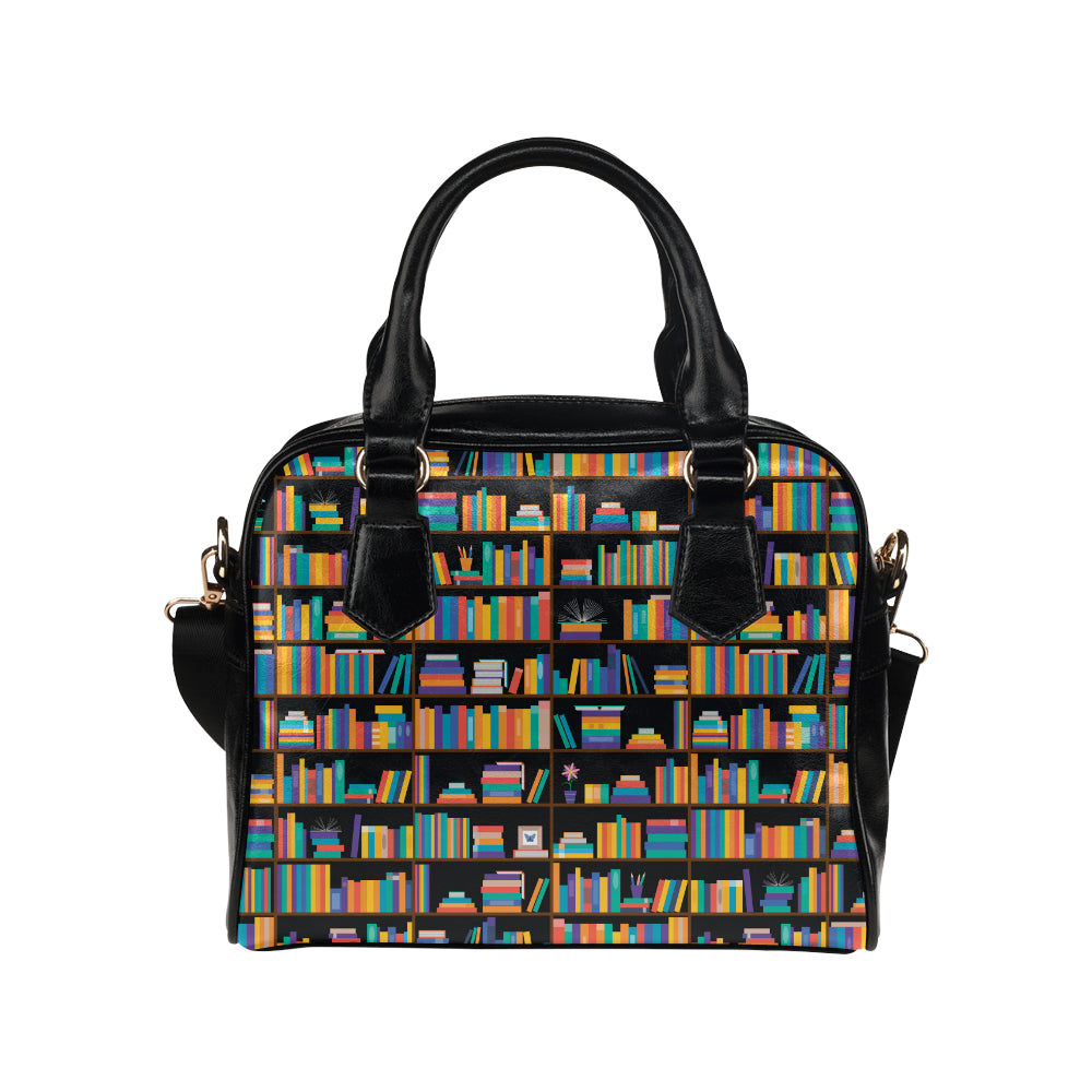 Book Pattern Print Design 05 Shoulder Handbag