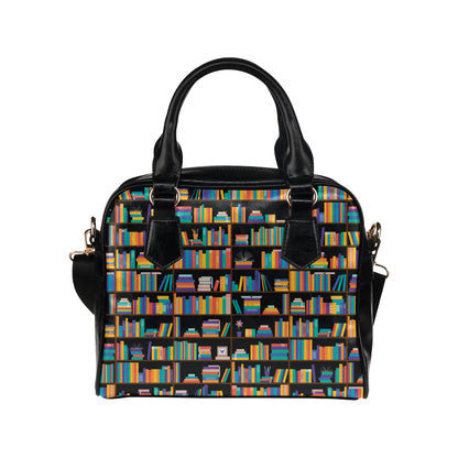 Book Pattern Print Design 05 Shoulder Handbag