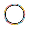 Donut Pattern Print Design DN01 Steering Wheel Cover with Elastic Edge