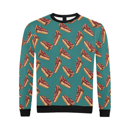Cheesecake Cherry Pattern Print Design CK03 Men Long Sleeve Sweatshirt