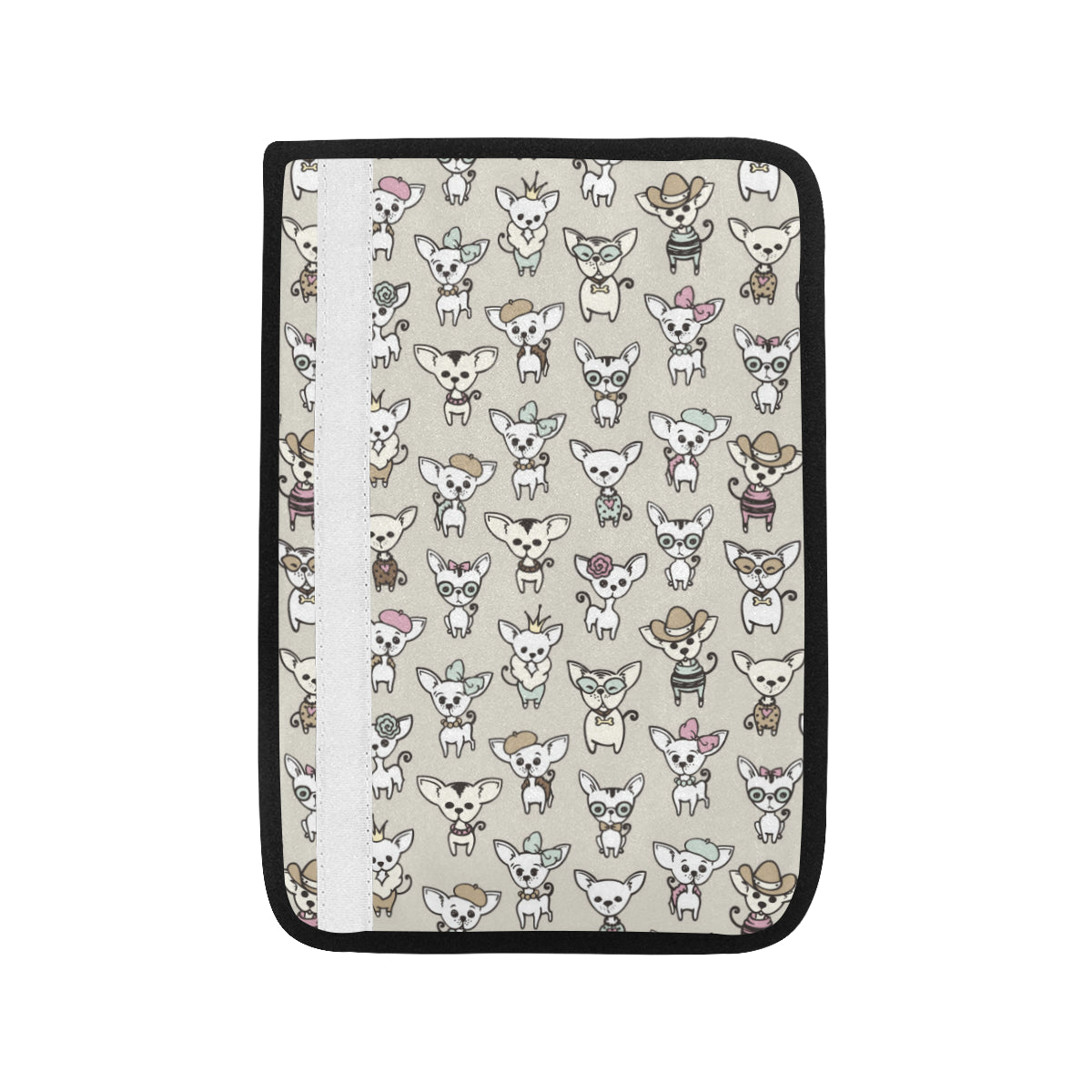 Chihuahua Pattern Print Design 02 Car Seat Belt Cover