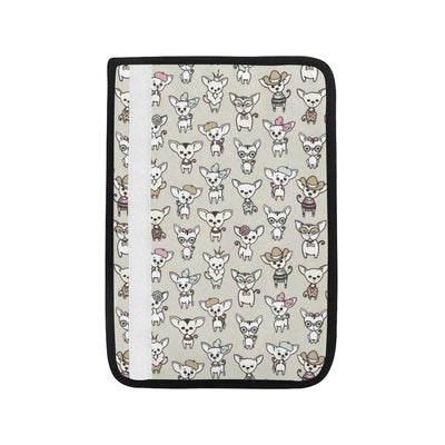 Chihuahua Pattern Print Design 02 Car Seat Belt Cover