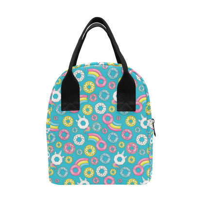 Donut Pattern Print Design DN013 Insulated Lunch Bag