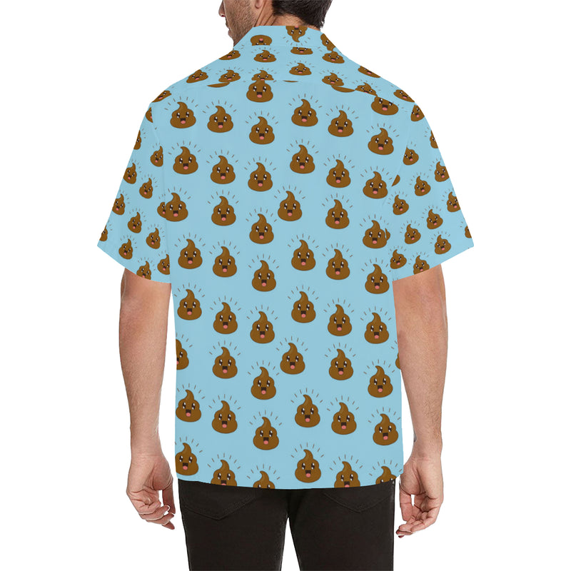 Poop Emoji Pattern Print Design A03 Men's Hawaiian Shirt