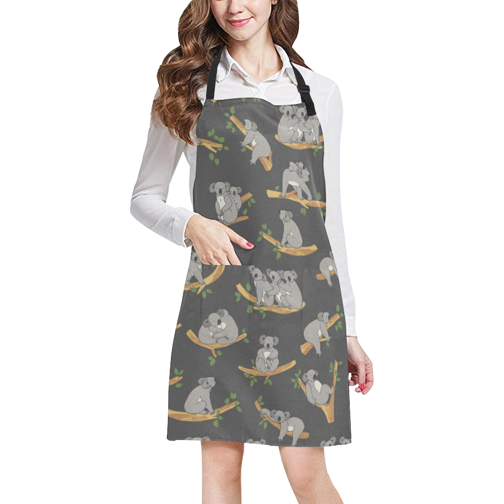 Koala Pattern Print Design 07 Apron with Pocket