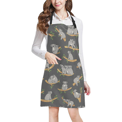 Koala Pattern Print Design 07 Apron with Pocket