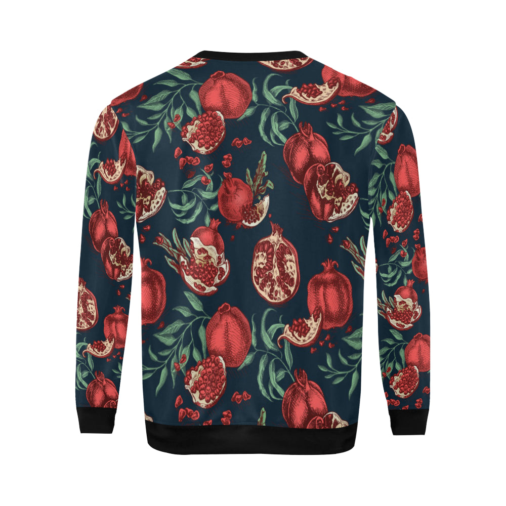 Pomegranate Pattern Print Design PG04 Men Long Sleeve Sweatshirt