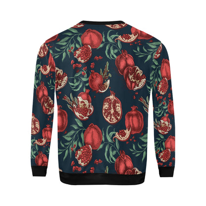 Pomegranate Pattern Print Design PG04 Men Long Sleeve Sweatshirt