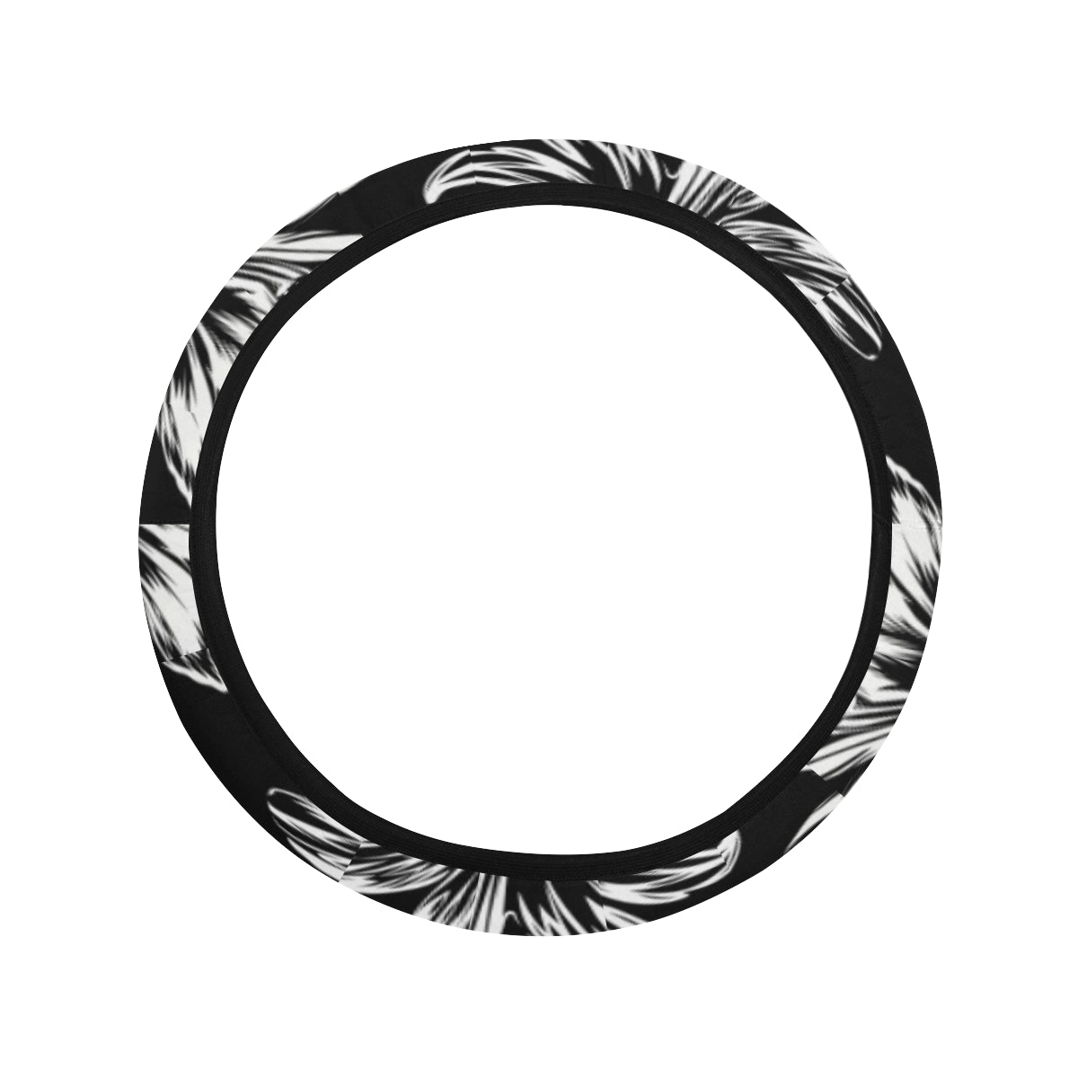 Amaryllis Pattern Print Design AL04 Steering Wheel Cover with Elastic Edge