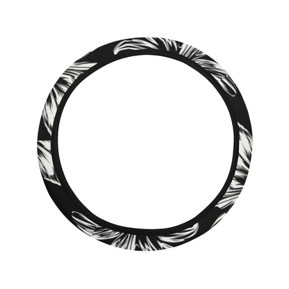 Amaryllis Pattern Print Design AL04 Steering Wheel Cover with Elastic Edge