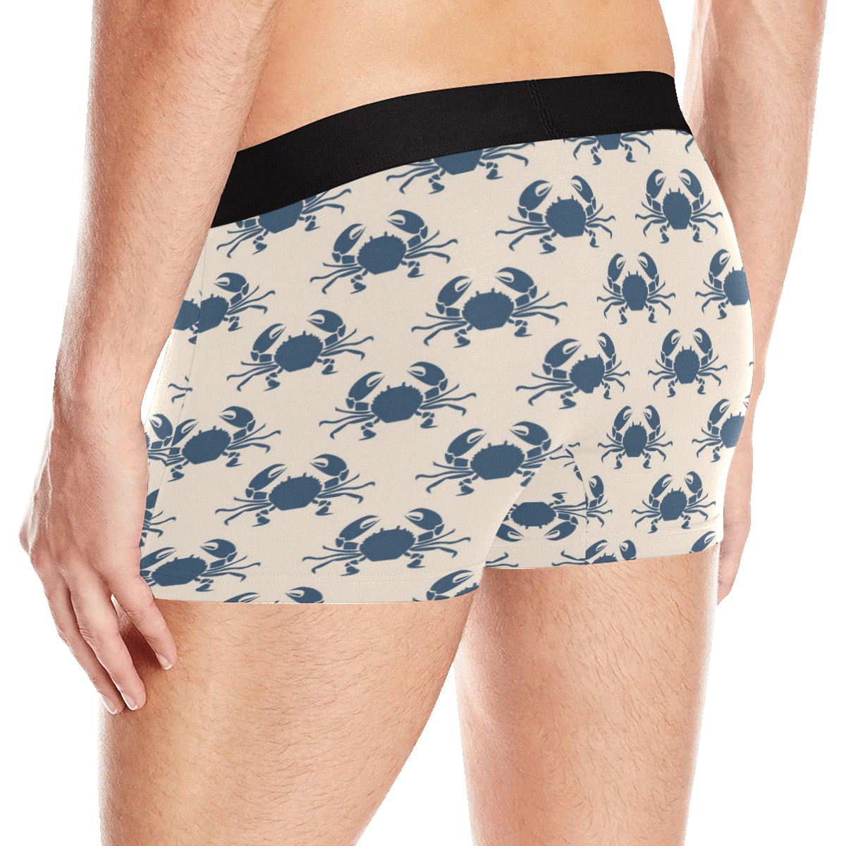 Crab Pattern Print Design 02 Men's Boxer Briefs