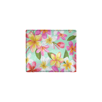 Plumeria Pattern Print Design PM014 Men's ID Card Wallet