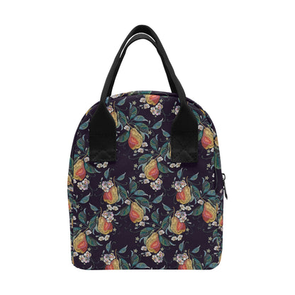 Pear Pattern Print Design PE02 Insulated Lunch Bag