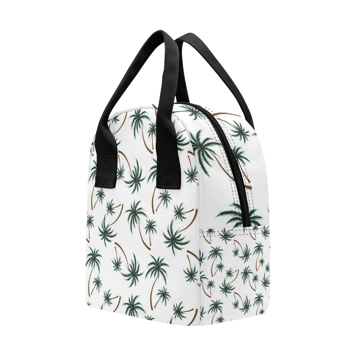 Palm Tree Pattern Print Design PT07 Insulated Lunch Bag