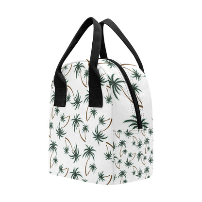 Palm Tree Pattern Print Design PT07 Insulated Lunch Bag