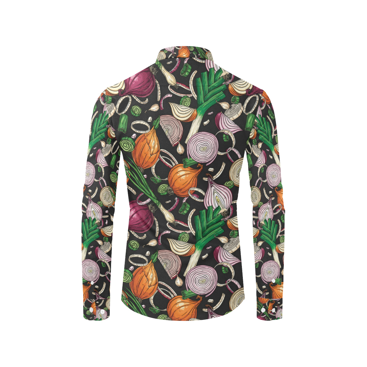 Onion Pattern Print Design A03 Men's Long Sleeve Shirt