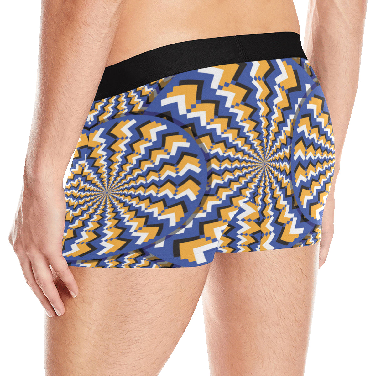 Optical illusion Pattern Print Design A01 Men's Boxer Briefs