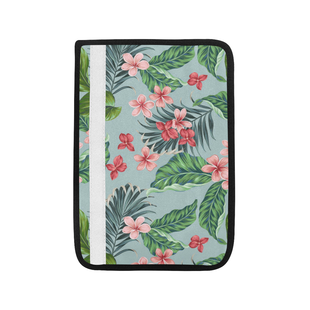 Plumeria Pattern Print Design PM027 Car Seat Belt Cover