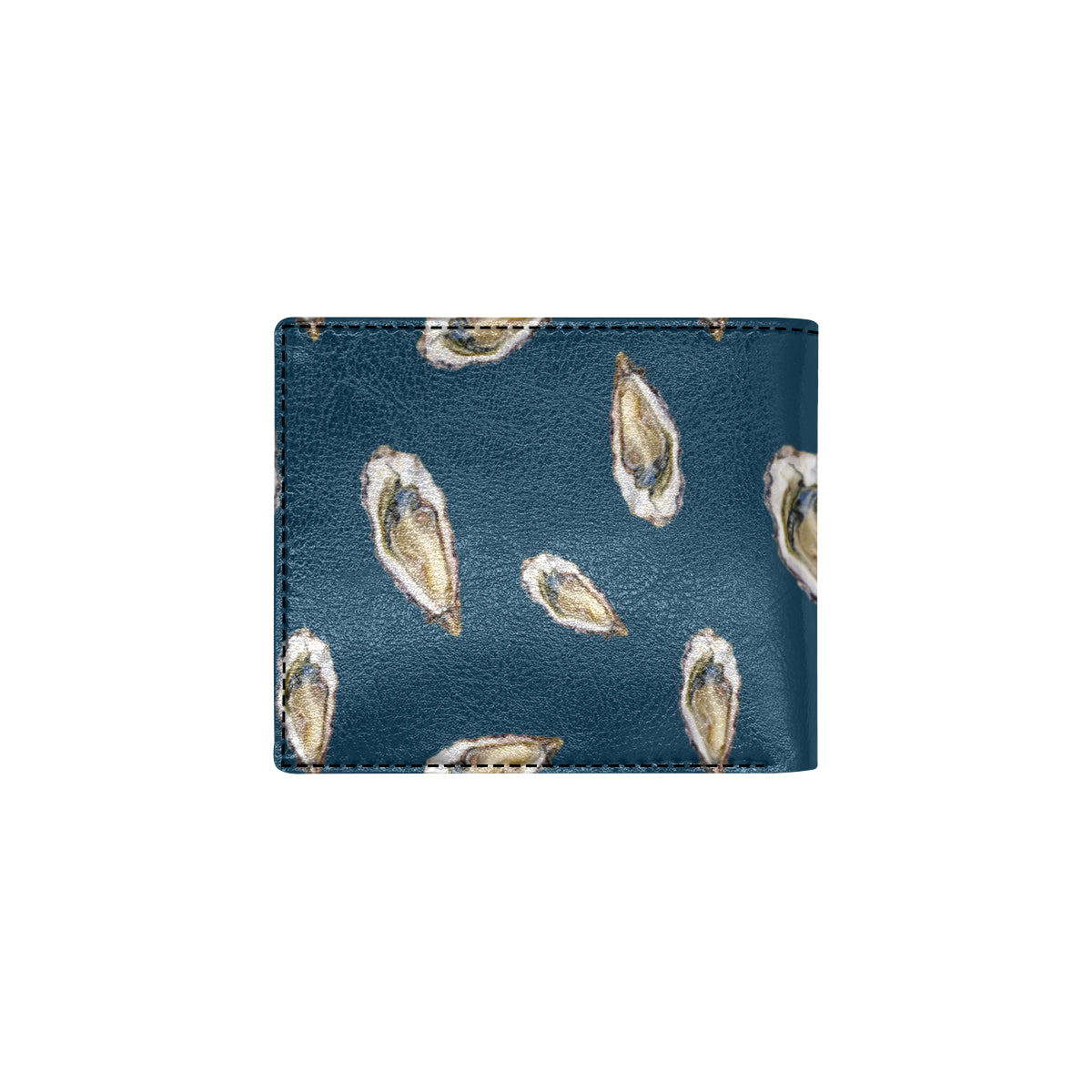 Oyster Pattern Print Design 03 Men's ID Card Wallet