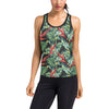 Bird Of Paradise Pattern Print Design BOP06 Women's Racerback Tank Top