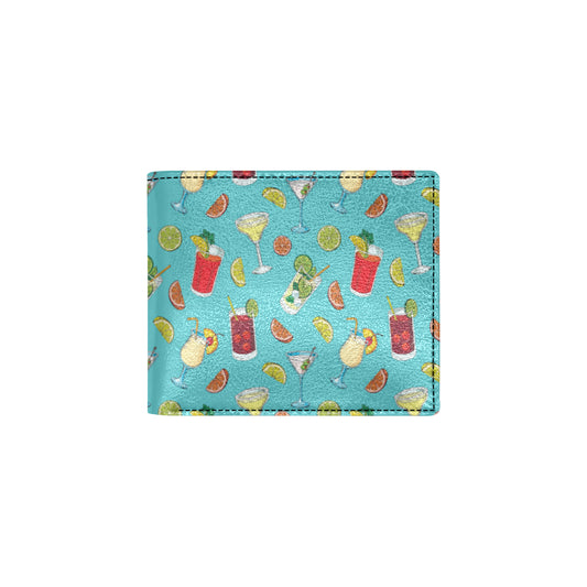 Cocktail Pattern Print Design 05 Men's ID Card Wallet