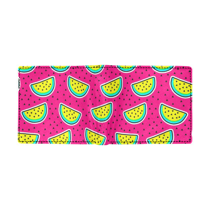 Watermelon Pattern Print Design WM04 Men's ID Card Wallet