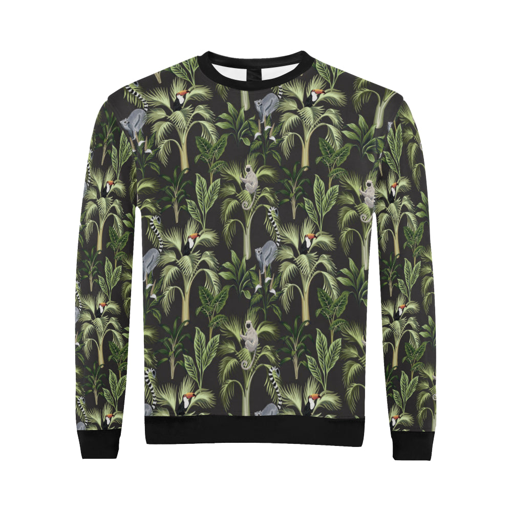 Rainforest Pattern Print Design RF05 Men Long Sleeve Sweatshirt