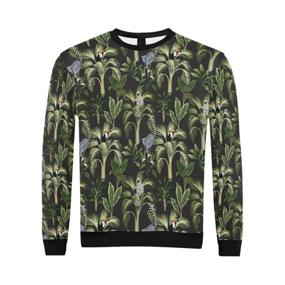 Rainforest Pattern Print Design RF05 Men Long Sleeve Sweatshirt