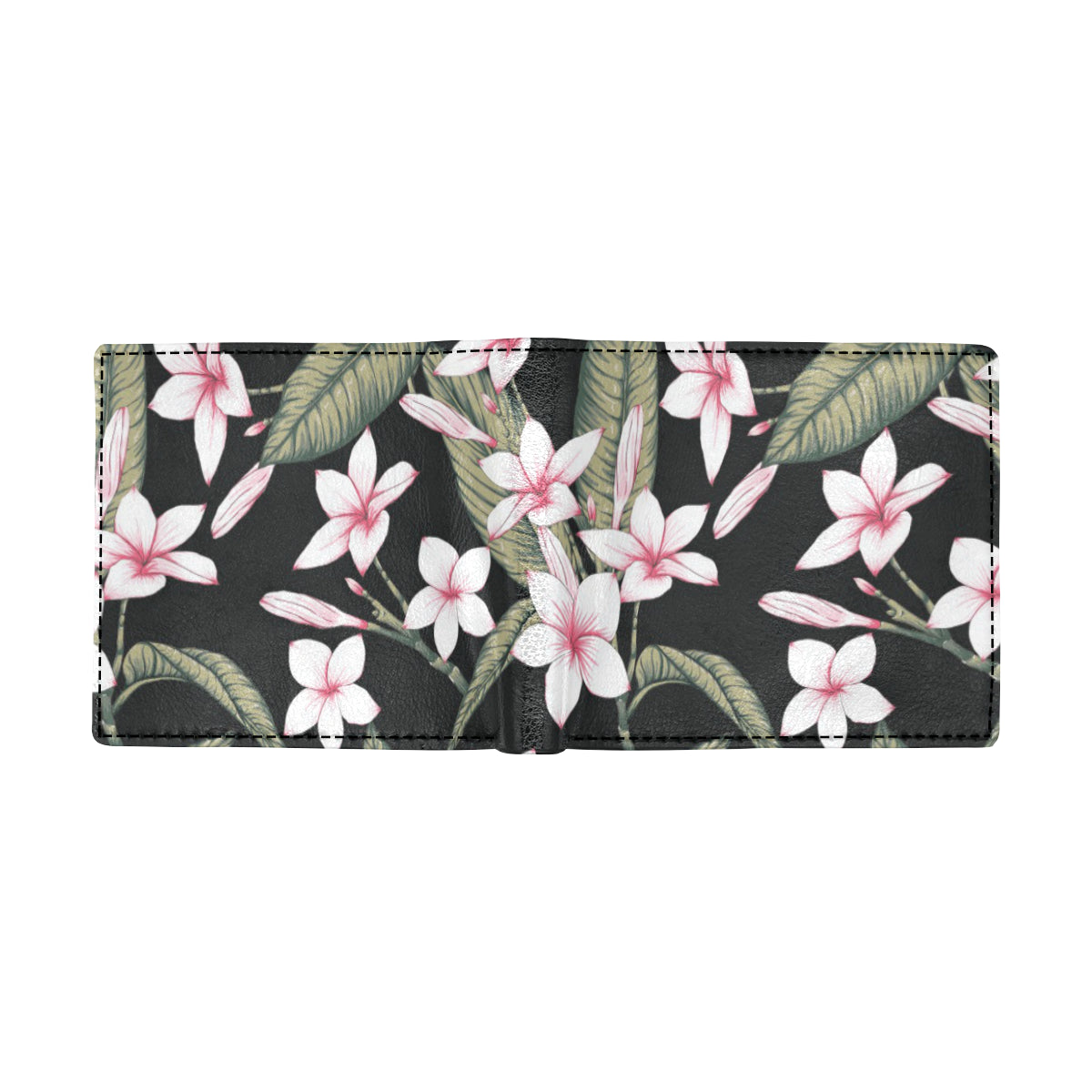 Plumeria Pattern Print Design PM021 Men's ID Card Wallet