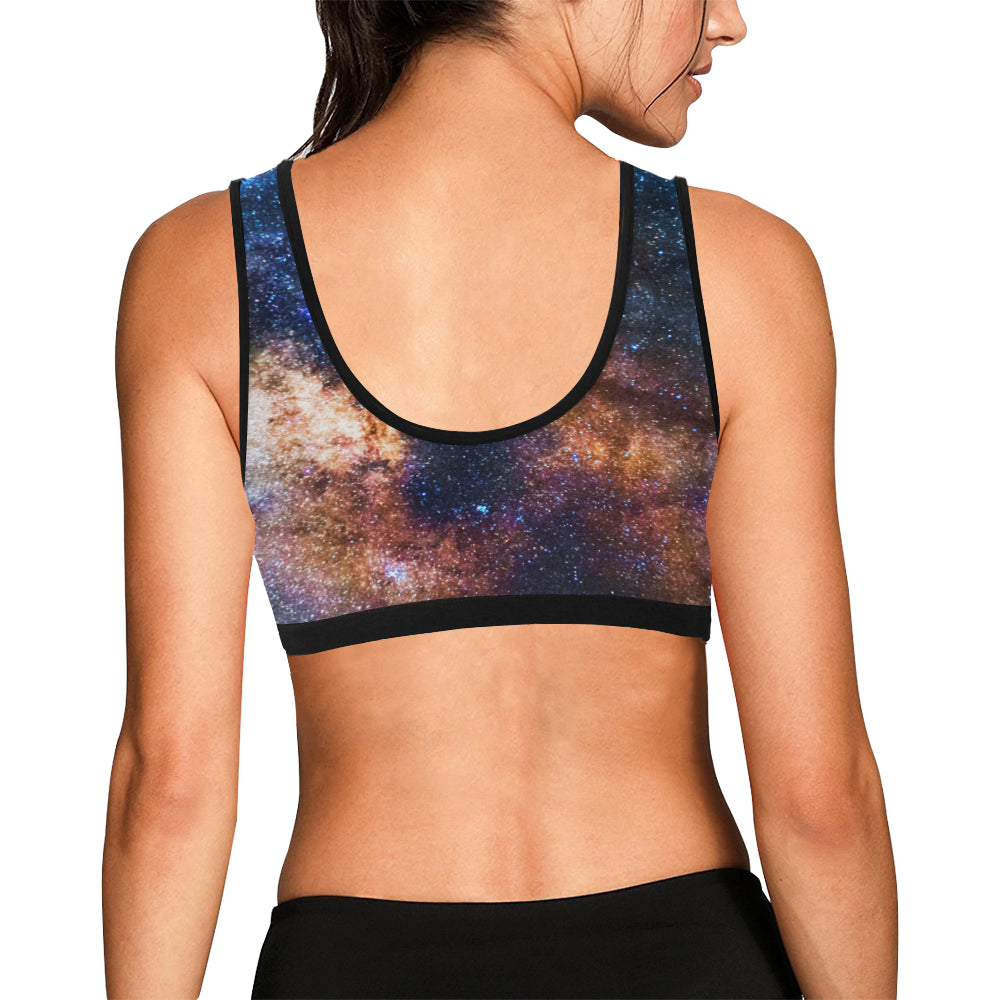 Celestial Milky way Galaxy Sports Bra